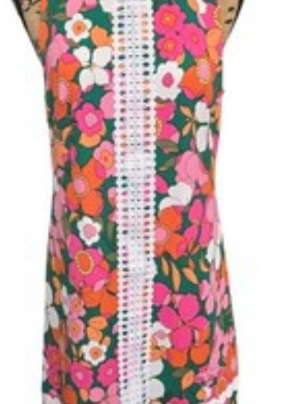 Eliza J Pink, Orange & Green Floral Shift Dress
